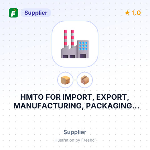 HMTO FOR IMPORT, EXPORT, MANUFACTURING, PACKAGING , SEALING &DISTRIBUTION6 TH INDSTRIAL ZONE , 6 TH OFOCTOBER CITY - GIZAEGYPT – summary card, no photo uploaded yet