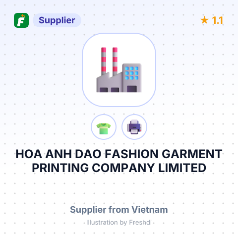 HOA ANH DAO FASHION GARMENT PRINTING COMPANY LIMITED – summary card, no photo uploaded yet