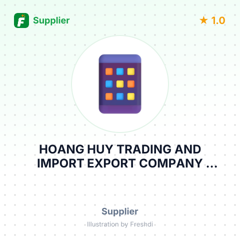 HOANG HUY TRADING AND IMPORT EXPORT COMPANY LIMITED – summary card, no photo uploaded yet