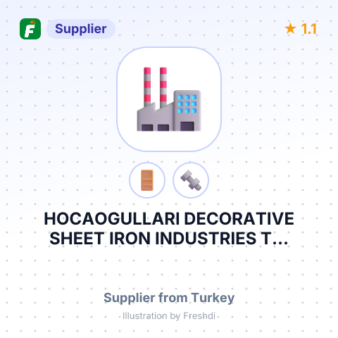 HOCAOGULLARI DECORATIVE SHEET IRON INDUSTRIES T... – summary card, no photo uploaded yet