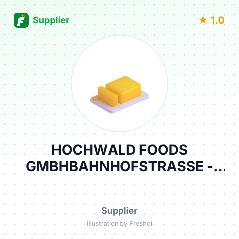 HOCHWALD FOODS GMBHBAHNHOFSTRASSE – summary card, no photo uploaded yet
