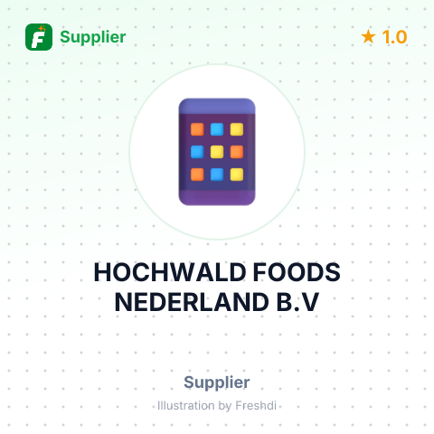 HOCHWALD FOODS NEDERLAND B.V – summary card, no photo uploaded yet
