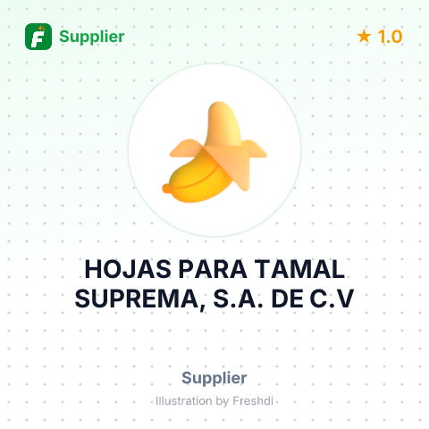HOJAS PARA TAMAL SUPREMA, S.A. DE C.V – summary card, no photo uploaded yet