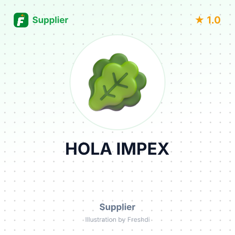 HOLA IMPEX – summary card, no photo uploaded yet