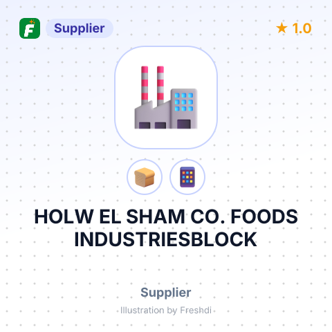 HOLW EL SHAM CO. FOODS INDUSTRIESBLOCK – summary card, no photo uploaded yet