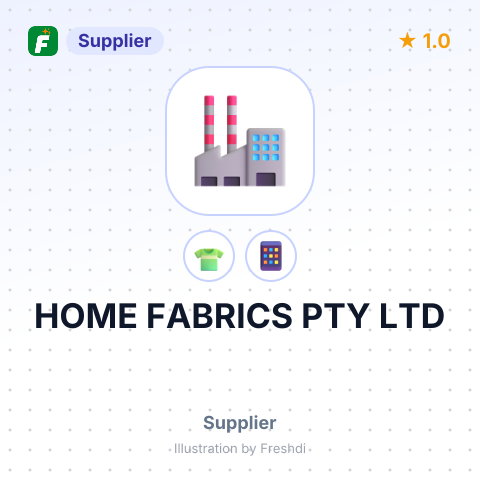 HOME FABRICS PTY LTD – summary card, no photo uploaded yet
