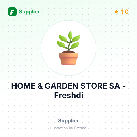HOME & GARDEN STORE SA – summary card, no photo uploaded yet