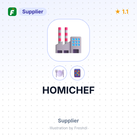 HOMICHEF – summary card, no photo uploaded yet