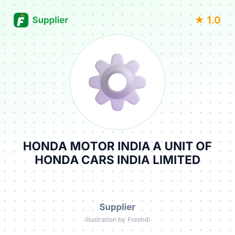 HONDA MOTOR INDIA A UNIT OF HONDA CARS INDIA LIMITED – summary card, no photo uploaded yet