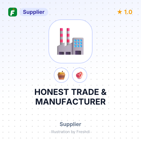 HONEST TRADE & MANUFACTURER – summary card, no photo uploaded yet