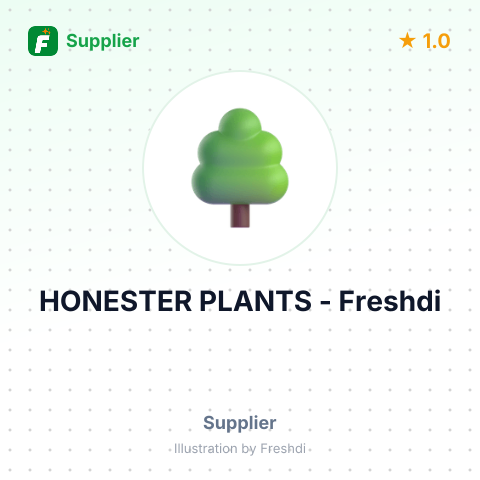 HONESTER PLANTS – summary card, no photo uploaded yet