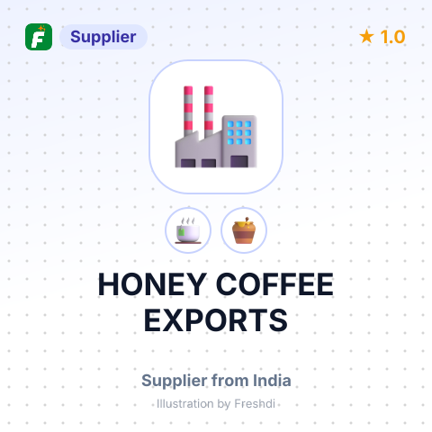HONEY COFFEE EXPORTS – summary card, no photo uploaded yet