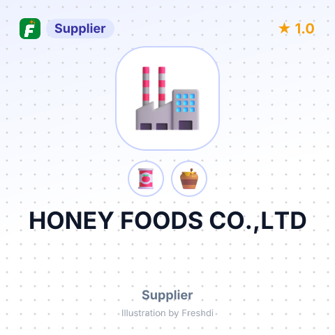 HONEY FOODS CO.,LTD – summary card, no photo uploaded yet