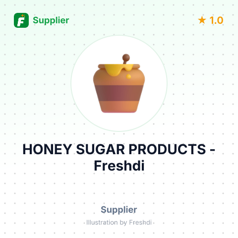HONEY SUGAR PRODUCTS – summary card, no photo uploaded yet