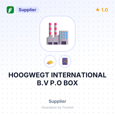 HOOGWEGT INTERNATIONAL B.V P.O BOX – summary card, no photo uploaded yet