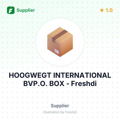 HOOGWEGT INTERNATIONAL BVP.O. BOX – summary card, no photo uploaded yet