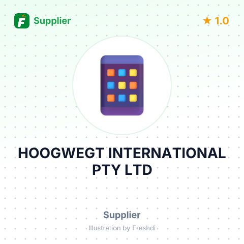 HOOGWEGT INTERNATIONAL PTY LTD – summary card, no photo uploaded yet