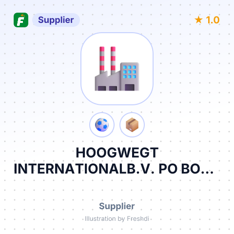 HOOGWEGT INTERNATIONALB.V. PO BOX – summary card, no photo uploaded yet