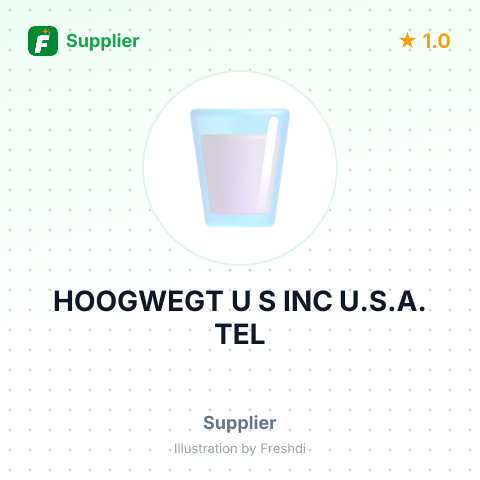 HOOGWEGT U S INC U.S.A. TEL – summary card, no photo uploaded yet
