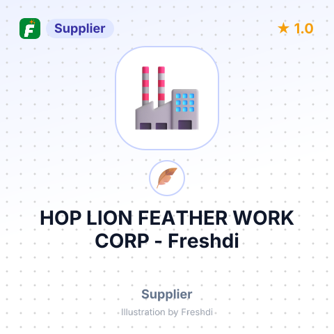 HOP LION FEATHER WORK CORP – summary card, no photo uploaded yet