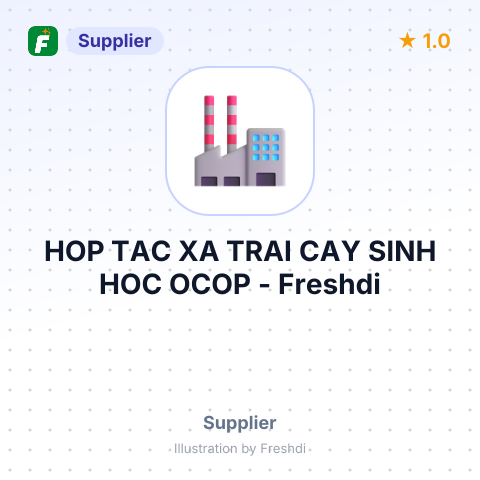 HOP TAC XA TRAI CAY SINH HOC OCOP – summary card, no photo uploaded yet