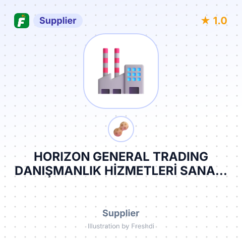 HORIZON GENERAL TRADING DANIŞMANLIK HİZMETLERİ SANAYİ İÇ VE DIŞ TİCARET LİMİTED ŞİRKETİ – summary card, no photo uploaded yet