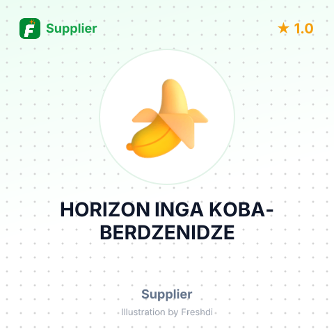 HORIZON INGA KOBA-BERDZENIDZE – summary card, no photo uploaded yet
