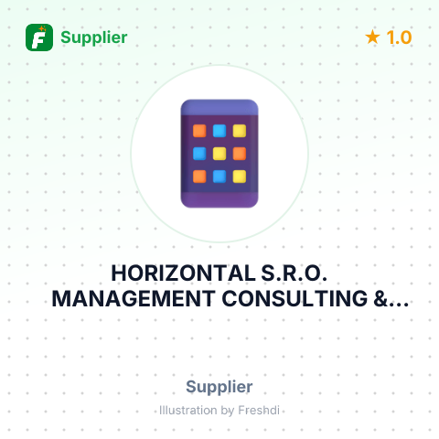 HORIZONTAL S.R.O. MANAGEMENT CONSULTING & DISTRIBUTION – summary card, no photo uploaded yet