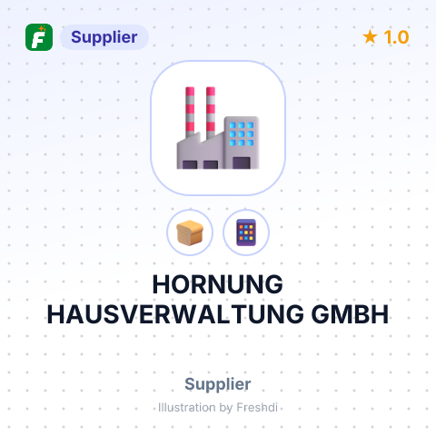 HORNUNG HAUSVERWALTUNG GMBH – summary card, no photo uploaded yet