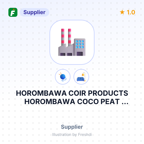 HOROMBAWA COIR PRODUCTS HOROMBAWA COCO PEAT FACTORY HEVANAGEDERA HOROMBAWA – summary card, no photo uploaded yet