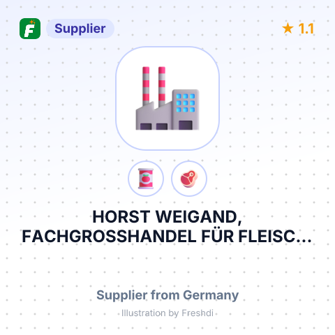 HORST WEIGAND, FACHGROSSHANDEL FÜR FLEISCH, WURST, KONSERVEN E.K. – summary card, no photo uploaded yet