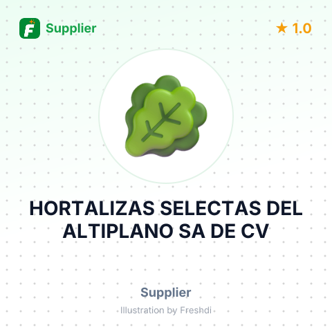 HORTALIZAS SELECTAS DEL ALTIPLANO SA DE CV – summary card, no photo uploaded yet