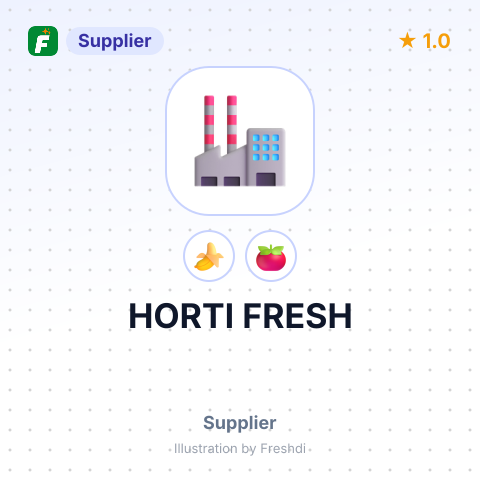 HORTI FRESH – summary card, no photo uploaded yet