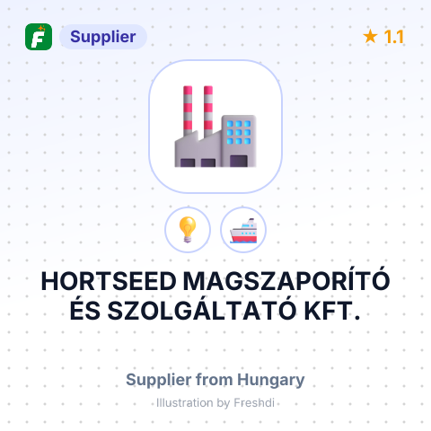HORTSEED MAGSZAPORÍTÓ ÉS SZOLGÁLTATÓ KFT. – summary card, no photo uploaded yet