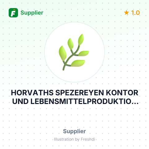 HORVATHS SPEZEREYEN KONTOR UND LEBENSMITTELPRODUKTION GMBH – summary card, no photo uploaded yet