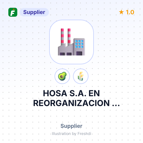 HOSA S.A. EN REORGANIZACION EMPRESARIAL – summary card, no photo uploaded yet