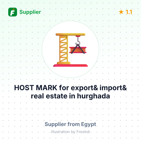 HOST MARK for export& import& real estate in hurghada – summary card, no photo uploaded yet