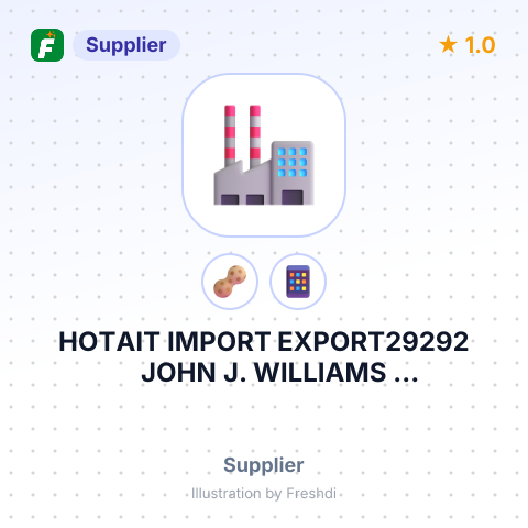 HOTAIT IMPORT EXPORT29292 JOHN J. WILLIAMS HWYMILLSBORO, DE – summary card, no photo uploaded yet