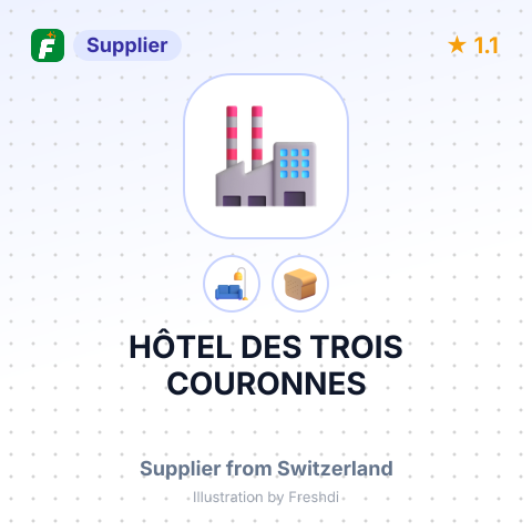 HÔTEL DES TROIS COURONNES – summary card, no photo uploaded yet