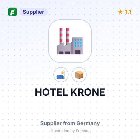 HOTEL KRONE – summary card, no photo uploaded yet