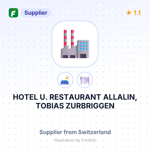 HOTEL U. RESTAURANT ALLALIN, TOBIAS ZURBRIGGEN – summary card, no photo uploaded yet