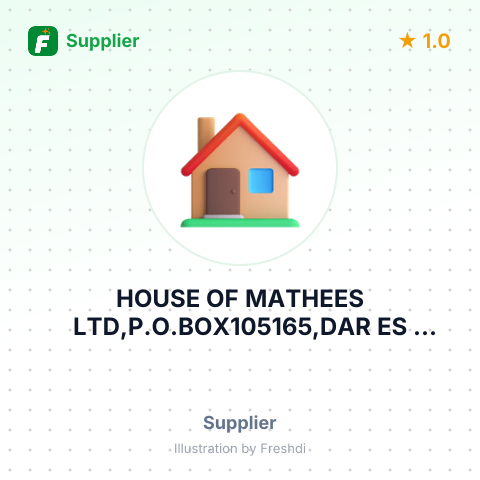 HOUSE OF MATHEES LTD,P.O.BOX105165,DAR ES SALAAM,TANZANIA – summary card, no photo uploaded yet