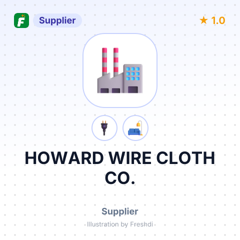 HOWARD WIRE CLOTH CO. – summary card, no photo uploaded yet