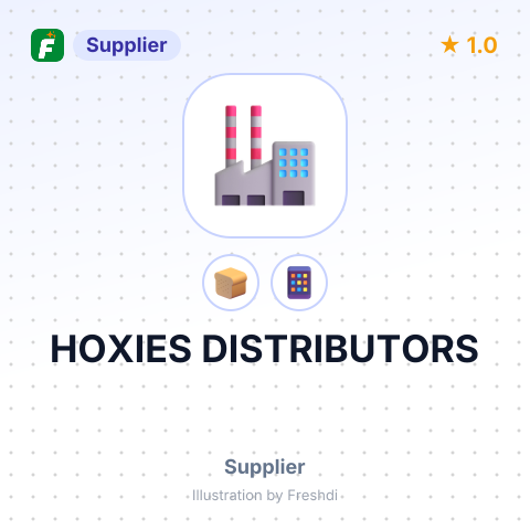 HOXIES DISTRIBUTORS – summary card, no photo uploaded yet