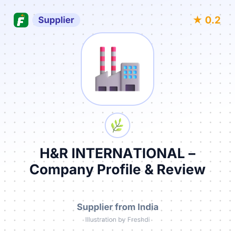 H&R INTERNATIONAL – summary card, no photo uploaded yet
