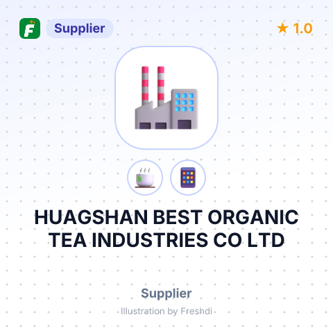 HUAGSHAN BEST ORGANIC TEA INDUSTRIES CO LTD – summary card, no photo uploaded yet