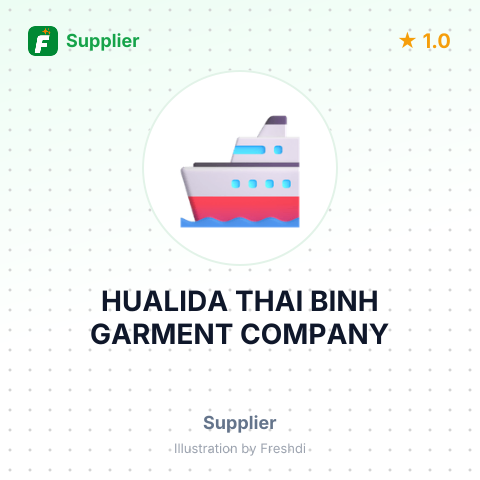 HUALIDA THAI BINH GARMENT COMPANY – summary card, no photo uploaded yet