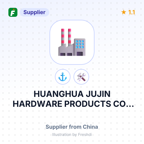 HUANGHUA JUJIN HARDWARE PRODUCTS CO., LTD – summary card, no photo uploaded yet