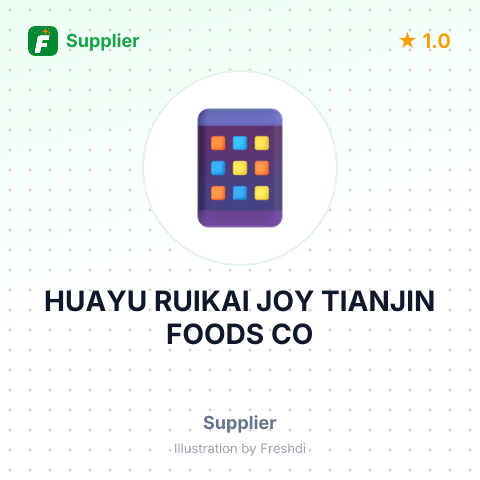 HUAYU RUIKAI JOY TIANJIN FOODS CO – summary card, no photo uploaded yet