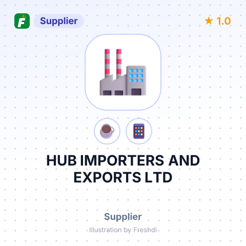 HUB IMPORTERS AND EXPORTS LTD – summary card, no photo uploaded yet